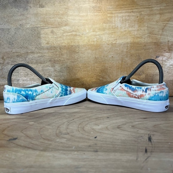 Vans Asher Deluxe Pastel Tie Dye Womens Sz 6.5 Slip On Shoes Sneakers Blue White - Picture 5 of 8